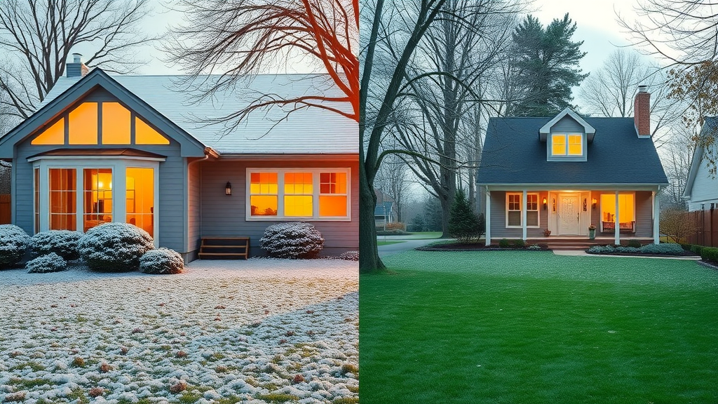 Split-season home showing winter and summer for heating and cooling near Newton, NJ