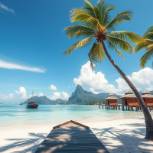 Stunning exotic vacation location with pristine beaches and lush landscapes.