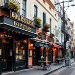 Charming street view featuring several bar & restaurants, including The Golden Spoon and Bella Vista.